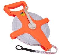 Mètre à Ruban Long, 100m/ 328ft Mètre Ruban En Fibre De Verre Ruban à Mesurer Fiberglass Tape Measure, Double Face Mesure En Fibre De Verre à Bobine Ouverte Pour L'ingénieur, La Cour Et Le Terrain