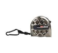 Mètre à ruban - Mécanisme de verrouillage, règle rétractable en acier inoxydable, précision facile à lire, étui creux résistant aux chocs, protection anti-rayures imperméable,