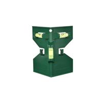 Mètre d'angle magnétique avec 3 niveaux pour poteaux de clôture professionnels et travaux de menuiserie (vert)