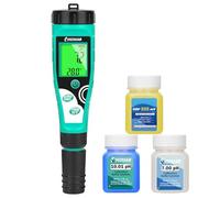 Mètre de chlore pour piscine UIUZMAR, testeur numérique de salinité et de chlore et de pH avec solution d'étalonnage, testeur de pH, chlore libre, ORP, Sel, EC, TDS, Temp pour aquariums hydroponiques