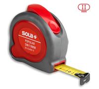 Mesure de ruban à rouler Sola "populaire" longueur 5 mtr. avec anti-retour