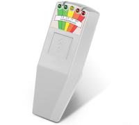 Mètre électromagnétique pour test de champ électromagnétique, détecteur de rayonnement 5 LED avec portée milligauss, testeur de rayonnement nucléaire portable, pour surveillance 50/60 Hz, ABS gris