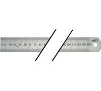 Mètre en acier L.300mm acier inoxydable flexible graduation A=mm/mm H.PREISSER