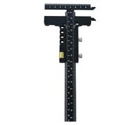 Mètre pliable magnétique multifonction en aluminium pour le travail du bois, tuyau d'escalier, règle d'extension d'angle