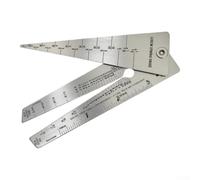 Mètre Pliant 126mm Lecture pour facile Clair Mètre Pliant 126mm | Acier inoxydable pour durable, précision haute, pliage compact 15cm, pour idéal bricolage, lecture claire