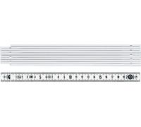 Mètre pliant BMI 1m blanc plastique - 941104100