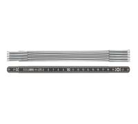 BMI Mètre pliant 96162211 Aluminium noir/blanc 2 m x 14 mm