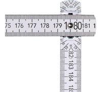 Mètre pliant L.2m l.16mm mm/cm EG III hêtre blanc BMI 979806200