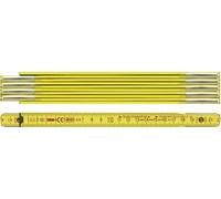 Mètre pliant L.2m l.16mm mm/cm EG III hêtre jaune BMI