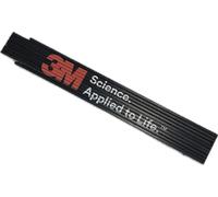 Mètre pliant / mètre de couturière 3M, 2 mètres, noir, Matériau : bois de hêtre, 1 pièce x1 morceau