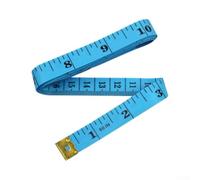 Mètre Portable 1.5cm pour Gym Mètre Portable 1.5cm pour Gym Mètre(Blue) | Double face pouces/cm, matériau PVC , idéal mesure corporelle, taille compacte 1.5m