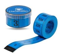 Mètre ruban 2 en 1 de 150 cm - Mesure précise - Mètre ruban de couture cm + ruban de mesure en pouces - Boîte de rangement (bleu)