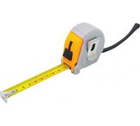 Generique – Mètre ruban 3 m – Plastique, enveloppe caoutchouc grise, largeur 16 mm