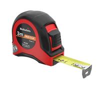 Mètre ruban 3 mètres de Hultafors I e précision I fabriqué au Royaume-Uni I Avec crochet d’extrémité mobile I Mètre ruban enrouleur à fonction de verrouillage & échelle millimétrée I 350103