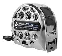 Mètre ruban à mesurer 7,5 m en acier inoxydable avec échelle double face, étanche, portable, rétractable, règle, design creux, ruban à mesurer en titane