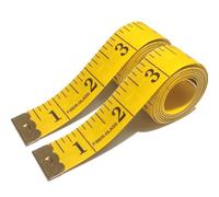 Mètre ruban à mesurer double face flexible avec bouton - 200 cm - Pour la maison, les artisans, les couturiers