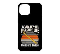 Mètre Ruban à mesurer la durée de Vie Deux Fois pour charp Coque pour iPhone 15