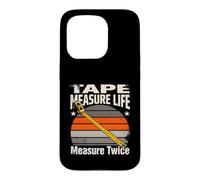 Mètre Ruban à mesurer la durée de Vie Deux Fois pour charp Coque pour iPhone 15 Pro
