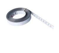 Mètre ruban auto-adhésif en acier de 5 mètres avec graduations avant/arrière/centre - Règle de mesure avec revêtement en nylon résistant à la rouille pour établi, pour Wa (inverse)