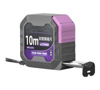 Mètre ruban autobloquant 7,5 m x 25 mm, outil de mesure en acier robuste avec boîtier en ABS épais, fonctionnement à une main et résistant à l'usure (10 m x 25)