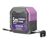 Mètre ruban autobloquant 7,5 m x 25 mm, outil de mesure en acier robuste avec boîtier en ABS épais, fonctionnement à une main et résistant à l'usure (5 m x 19)