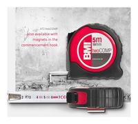 BMI BMI Ruban à mesurer twoCOMP 10m x 30mm blanc Quantité:1
