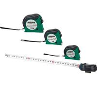 BRÜDER MANNESMANN Mètre ruban M80505 5,0 m – 3 stoppeurs et clip ceinture