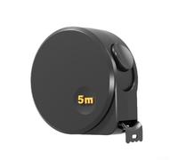 Mètre ruban compact en acier avec bord non tranchant et double affichage métrique/impérial conçu pour une mesure précise dans le bricolage, la maison, les tâches de travail du bois (A)