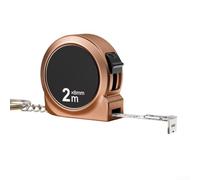 Mètre ruban compact rétractable avec porte-clés pour la maison et l'extérieur - Marquages transparents en acier - Portable pour mini règle - Outil pour projets d'artisanat de meubles - Jauge de