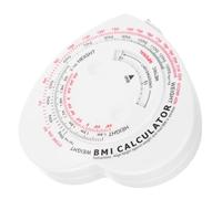 Mètre Ruban Corporel Bmi Rétractable Double Face 1,5m portable | Plastique Blanc, Cadran de Référence, Suivi Santé, pour Tour Corporel, Essayages Vestimentaires, Salle et Entraînement