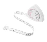 Mètre Ruban Corporel Rétractable 1,5m Calculateur Bmi | Plastique Léger, Marquages Précis, Format Compact, Mesure du Tour de Taille, Usage Corporel