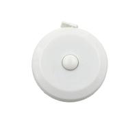 Metre Ruban Couture Ruban à mesurer Double face, 1.5m, 60 pouces, outils auto-rétractables, Mini couture Flexible ABS(White)