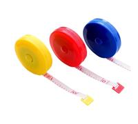 Metre Ruban Couture Ruban à mesurer rétractable en plastique, 3 pièces, Flexible, double face, pouces, centimètres, tailleur, artisanat de couture, mesure Portable