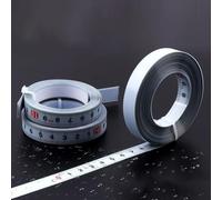 Mètre ruban de 5 mètres avec lecture avant et arrière, disposition des parties intermédiaires, revêtement en nylon et antirouille, pour mesure du métal, du bois et du plastique (avant)