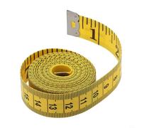 Mètre ruban de couture souple double face en PVC flexible avec marquages transparents et extrémités métalliques pour couturière, couturière ou artisanat à la maison, atelier ou studio