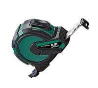 Mètre ruban de précision avec fonction de correction de point et marquages haute visibilité pour des lectures précises dans différentes conditions d'éclairage (ABS 5 m x 19 mm)