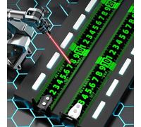 Mètre ruban en acier fluorescent pour projets de construction et de bricolage, double face 5 m/7,5 m avec échelle anti-décoloration, mécanisme autobloquant (5 m x 19 mm)