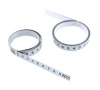 Mètre ruban en acier inoxydable avec support, conçu pour les projets de travail du bois et divers matériaux (1 moyen)