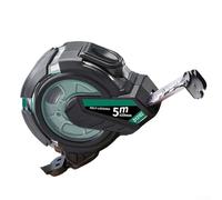 Mètre ruban en acier revêtu de caoutchouc, 7 m x 25 mm, règle transparente avec crochet à point zéro, verrouillage automatique pour la construction, le travail du bois, bricolage (transparent, 5 m x