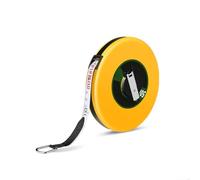 Mètre ruban en fibre conçu avec des roues pivotantes et un étui résistant à l'usure pour une construction précise et une utilisation par enquête (100 m)