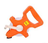 Mètre ruban en fibre de verre à bobine ouverte avec échelle double face pouce/métrique, construction résistante à l'eau et poignée ergonomique pour ingénieurs et (20 m)