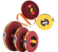 Mètre ruban en fibre de verre, règle métrique double face pour l'arpentage de la construction, outil de mesure longue distance de 10 à 100 m (jaune-50 m)