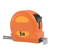Mètre ruban étanche en nylon de 5 m - Outil métrique précis pour la rénovation de bâtiments en plein air - Zone humide - Étui solide - Numéros faciles à lire - Taille portable (B)