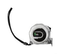 Mètre ruban fluorescent double face conçu pour les tâches de précision dans des conditions d'éclairage faible et des environnements de construction (5 m x 25 mm)