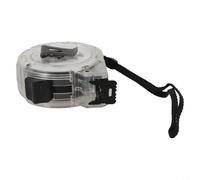 Mètre ruban fluorescent en acier inoxydable, 10 x 25 m, échelle haute visibilité pour faible luminosité, polycarbonate résistant aux chutes