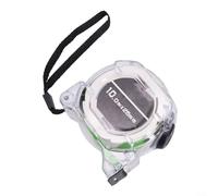 Mètre ruban fluorescent imperméable avec lame en acier inoxydable phosphorescent, marquage double face résistant à l'usure, coque en ABS renforcée et fonction de verrouillage automatique sécurisé (5 m