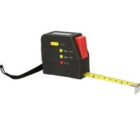 Cinta métrica eléctrica con bloqueo y clip para cinturón, digital, 5 m, 19 mm