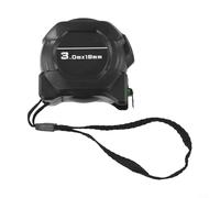 Mètre ruban lumineux en acier inoxydable avec échelle double face, mécanisme autobloquant pour des mesures précises dans les projets de bricolage (3 m x 19 mm)