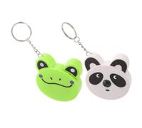 Mètre Ruban Mini Porte-clés Animal Cartoon Rétractable 2 Pièces