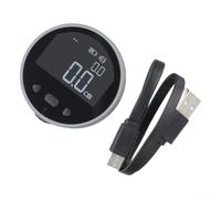 Mètre ruban numérique avec écran LCD, compteur de distance électronique pour courbes et tuyaux, précision ± 0,5 %, portée de 0 à 450 m, écran VA de 1,8", alliage d'aluminium, noir